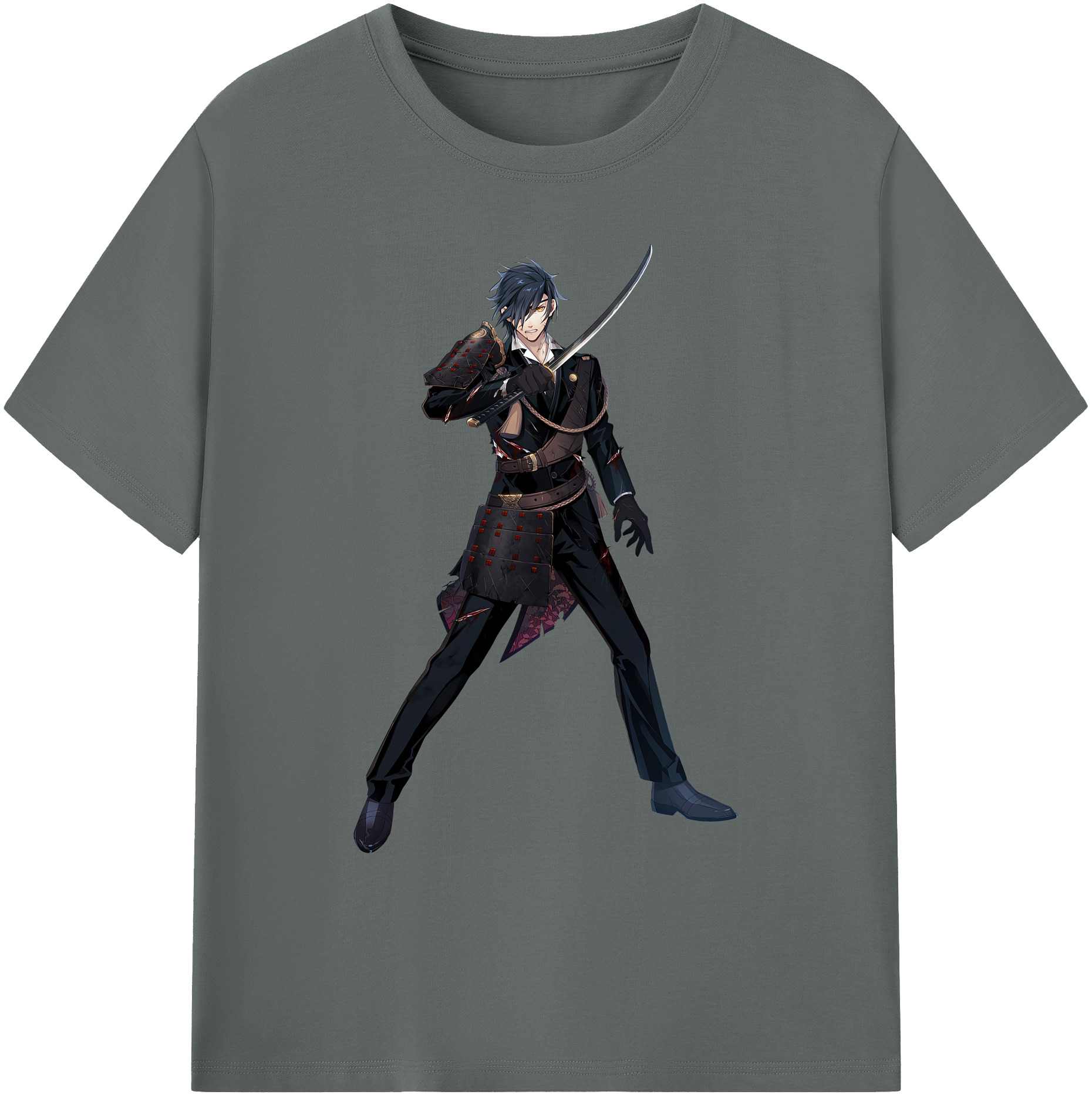 （画像用） 刀剣乱舞 Touken Ranbu 綿100％ メンズ半袖Tシャツ｜肌触りやわらか＆通気性